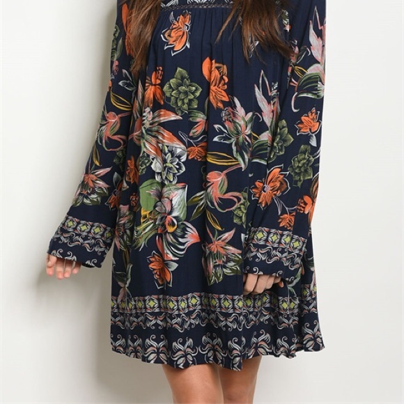 Boho Floral Dress - Picture 3 of 3